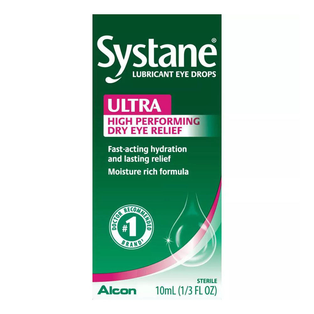Systane Ultra High Performance Lubricant Eye Drops By Alcon, 10Ml
